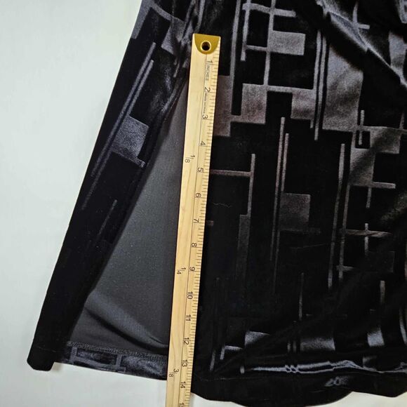 Lane Bryant Venezia Slip Dress 18/20 Black Velvet Spaghetti Straps - Picture 10 of 12